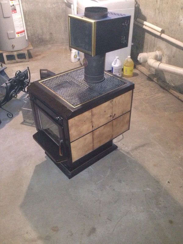 Kent wood stove with heat exchanger, tools, wood cradle and pellet basket  for Sale in Gloucester, MA - OfferUp