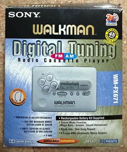 Sony Cassette Walkman digital tuning radio cassette player
