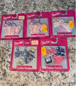 Vintage Barbie Fashion Touches Accessory Packs – Lot of 5