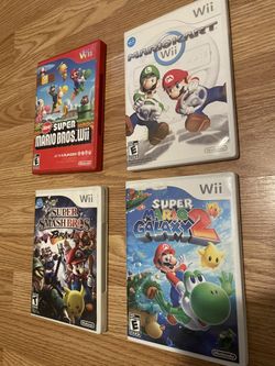 Mario Kart, Super Mario Bros, Super Smash Bros Brawl,Super Mario Galaxy Bundle