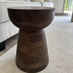 Brand New Dark Wood Side Table
