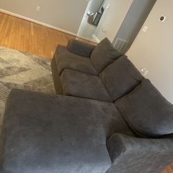 Gray Living Room Sctional