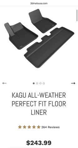 Kagu All-Weather Custom Fit Floor & Cargo Liner (3D MAXpider)