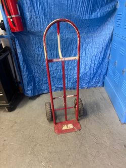 Red Steel Hand Truck Dolly