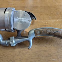 Vintage J C Higgins "Pistol Grip" with Shakespeare Wondercast No. 1797 Push Button Reel