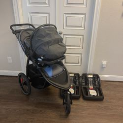 Graco FastAction Jogger LX w/ Extra Base