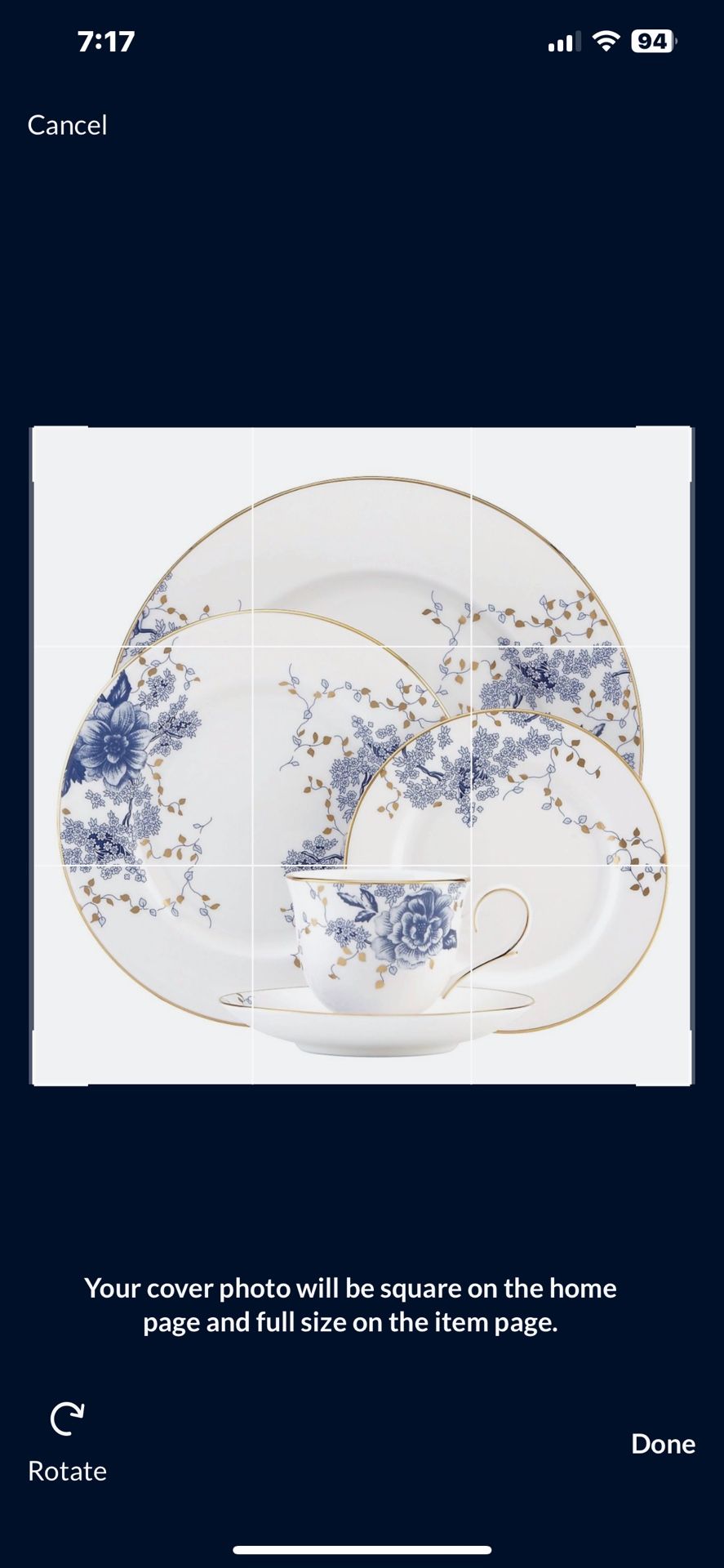 These Garden Grove 5-piece Place Settings infuses traditional style and texture to each dish in a memorable meal. This set includes a dinner plate, s