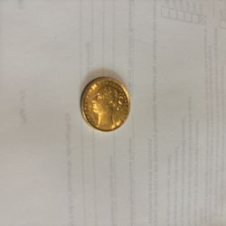 1871 Gold Sovereign Horse + Rider Coin