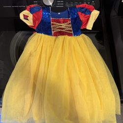 Snow White Halloween Princess Dress Size 5-6