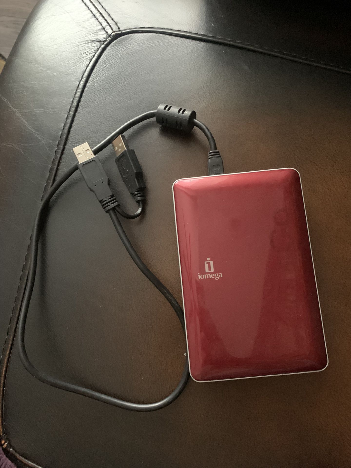 Iomega Ego 500gb External Hard Drive Red With Cable