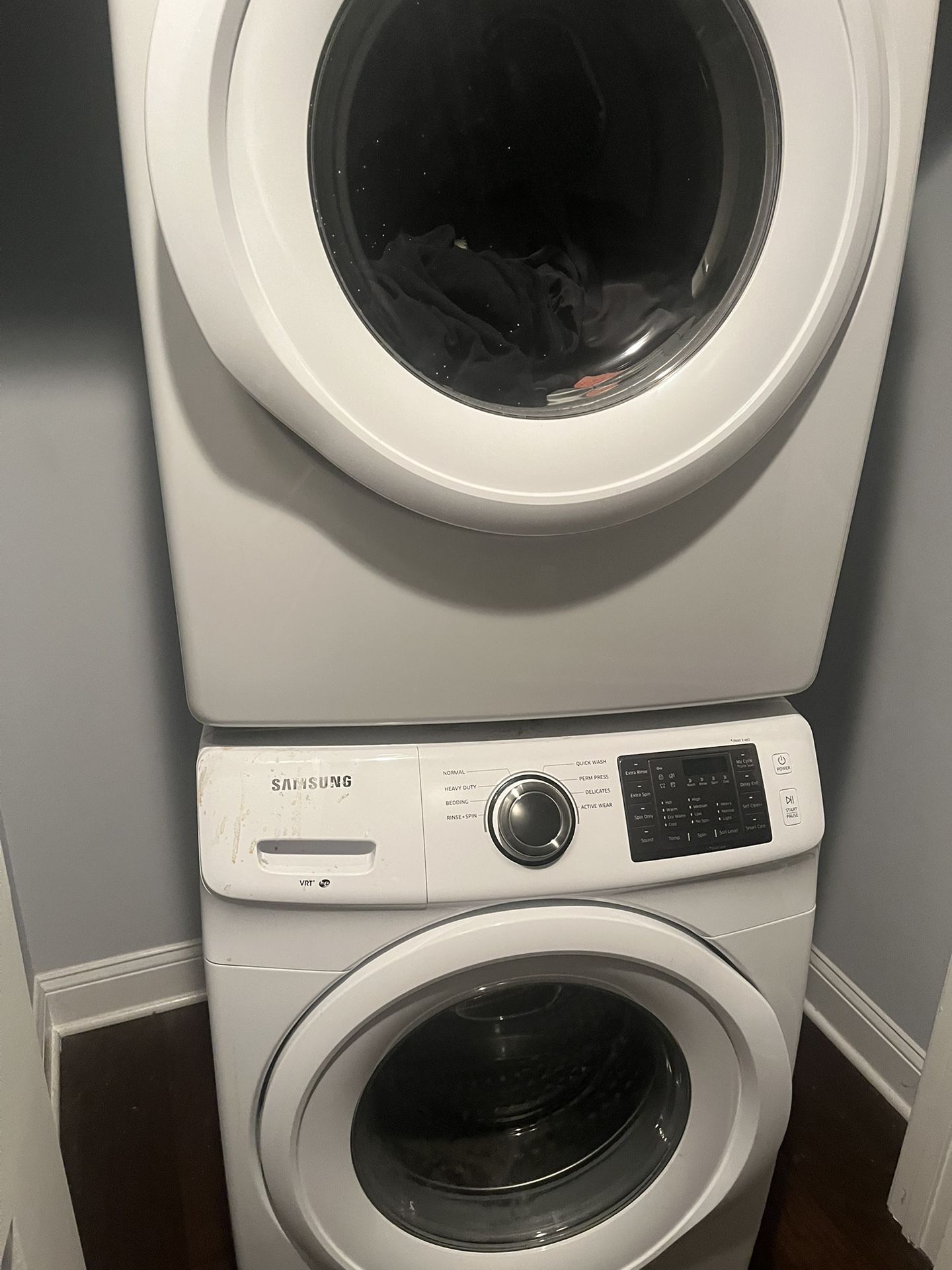 SAMSUNG 7.4 CFRONT LOAD WASHER & DRYER SET