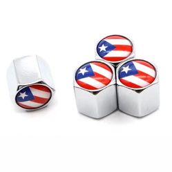 Puerto Rico Flag Tire Valve Stem Cap