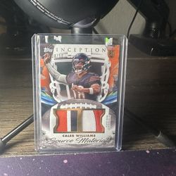 ROOKIE JERSEY PATCH #8/50 CALEB WILLIAMS