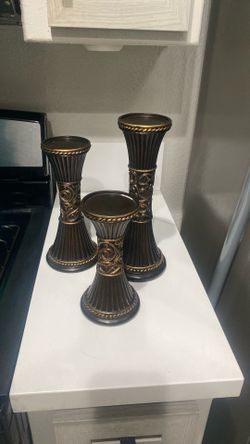 Wood Candle Holders