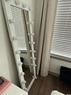 Mirror with LED lights
