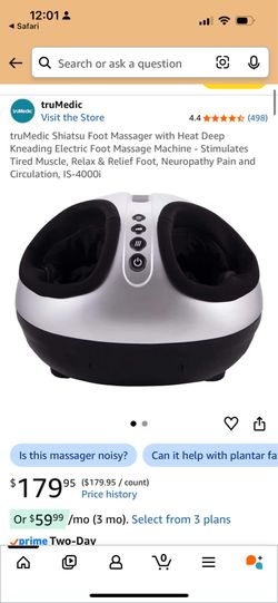 truMedic InstaShiatsu Foot Massager with Heat