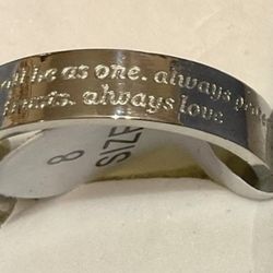 New Band With Saying size 8 Last One