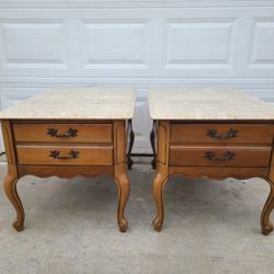 Vintage Marble Top Table Set 
