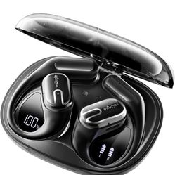 Open Ear Earbuds Bluetooth Headphones Wireless - 80Hrs Playtime Wireless Earbuds with IPX7 Waterproof Touch Control Earphones Sport with 18.2mm Driver