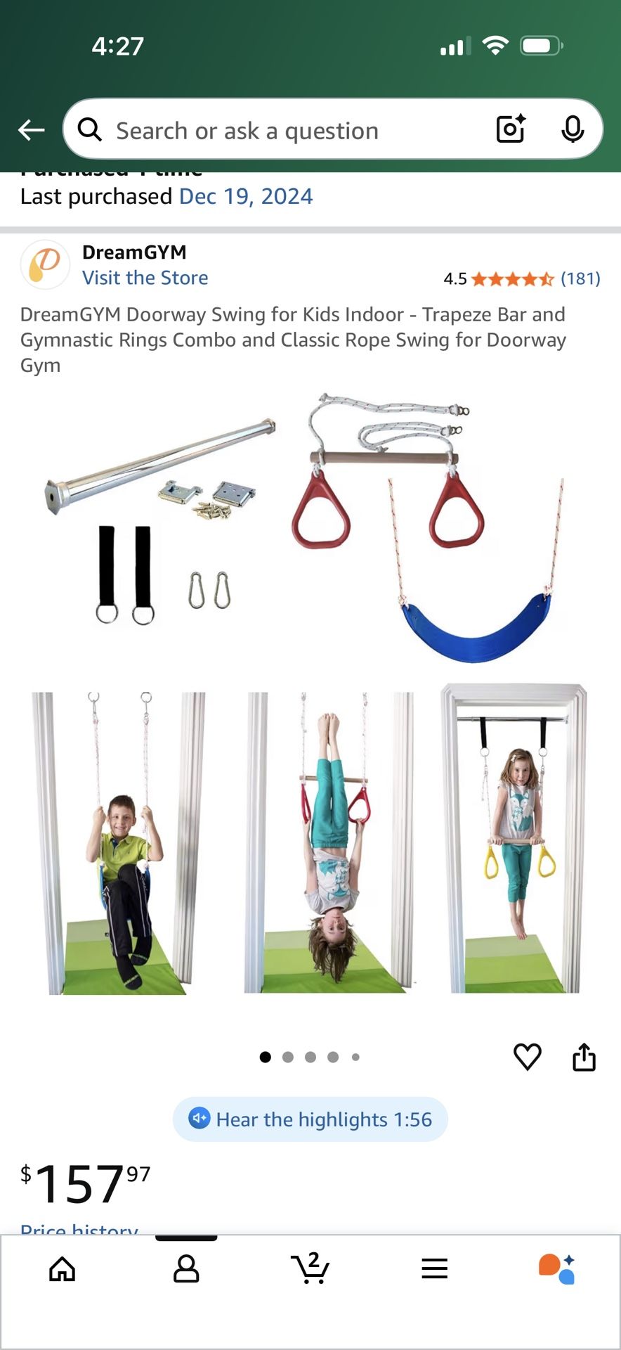 Kids Door Swing & Activities