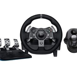 Logitech G920 Steering Wheel, Pedals, & Shifter