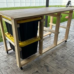 Storage Tote Workbench