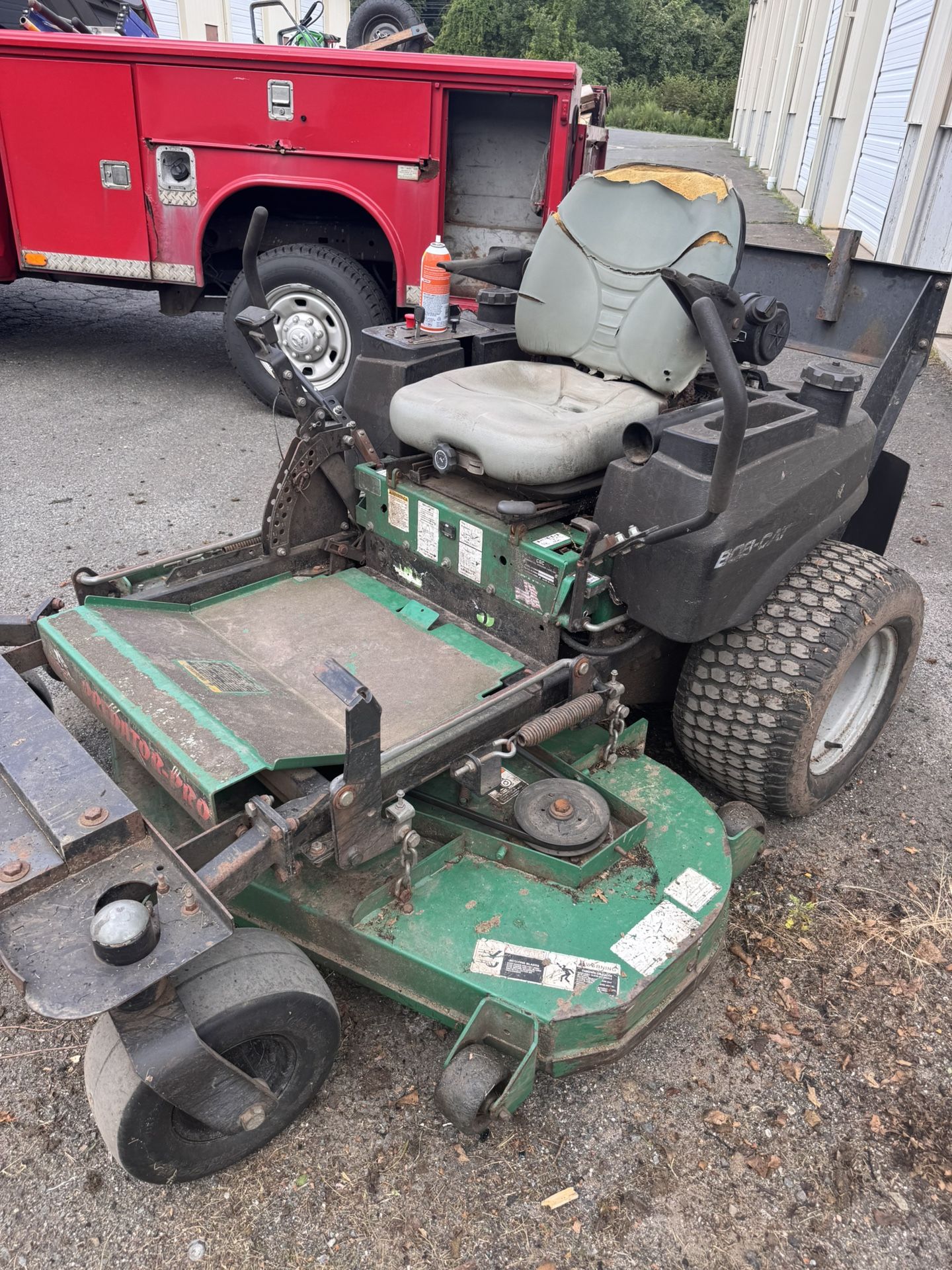 Bobcat 61” Mower With Rear Triple Bagger.