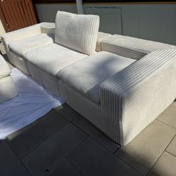 Boneless Plush Cloud Couch And Ottoman 