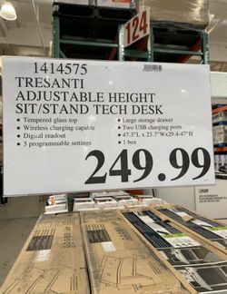 Tresanti adjustable online height tech desk