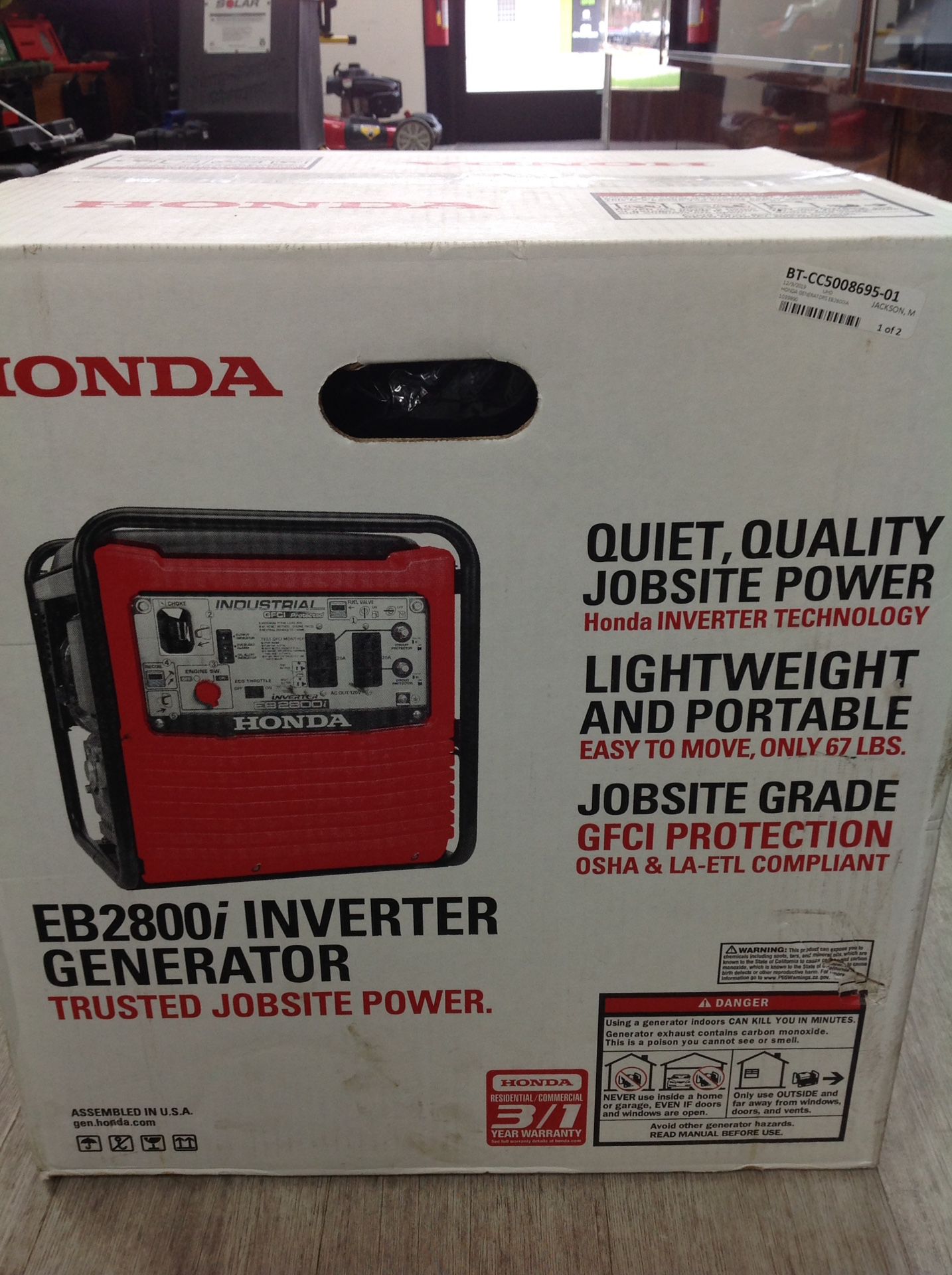 Honda inverter generator super quiet 2800 watt
