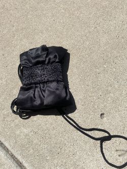 Black clutch purse