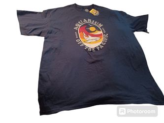 Aquarium Of The Pacific TShirt Souvenir Blue 2 XL