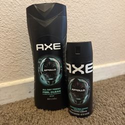 Axe Apollo Body wash & Body Spray Bundle