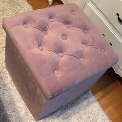 18” Square Ottoman With Storage
