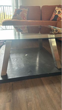 Glass Top Coffee Table – $45