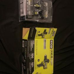 Ryobi Hammer Drill + Two Batteries 