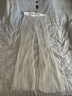 Sheer Rhinestone Pants, Size xl