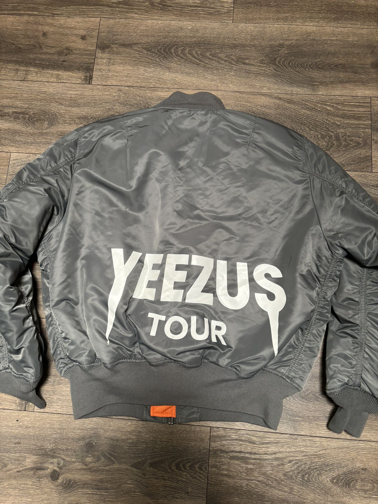 Grey Yeezus Tour Bomber Jacket 