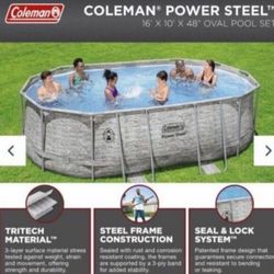 Brand New 16x10x48 swimming pool includes Filter pump and ladder. Can deliver if nearby. $700  Description & Specifications Have the summer of your (a