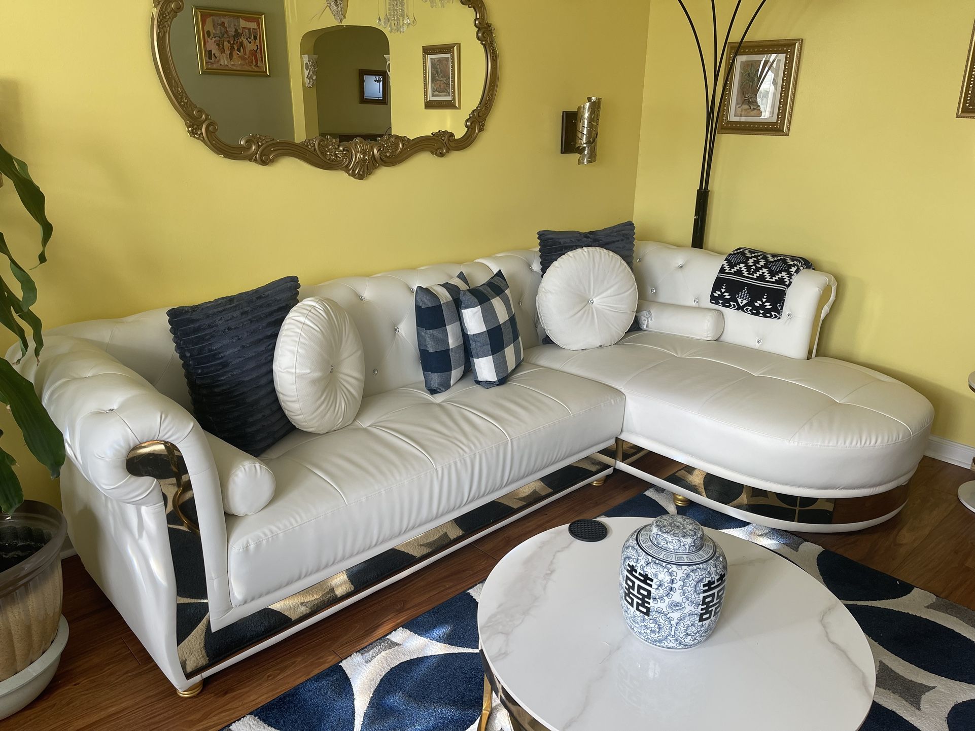 Five piece sectional sofa