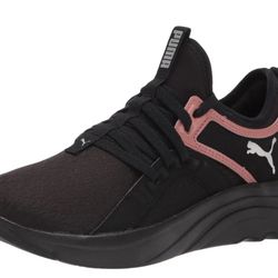 Size 7 Puma Soft ride Sophia Q4 Black Rose Gold