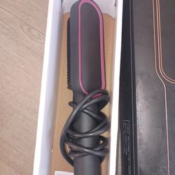 2 In 1 Hair Brush Straightener 
