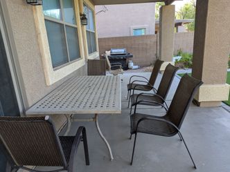 Iron Patio Table and Chairs