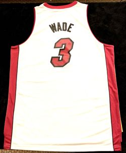 Dwayne Wade #3 Miami Heat addidas Jersey 2XL(WHITE) SEWN 2011 Old Stock