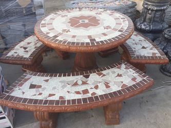 Concrete Patio Table