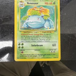 Pokemon Cards - Venusaur 15/102 Holo Unlimited Base Set