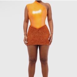 Coucoo Orange Kaibu Mini Skirt - Medium