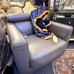 AICO By Michael Amini Leather Chair