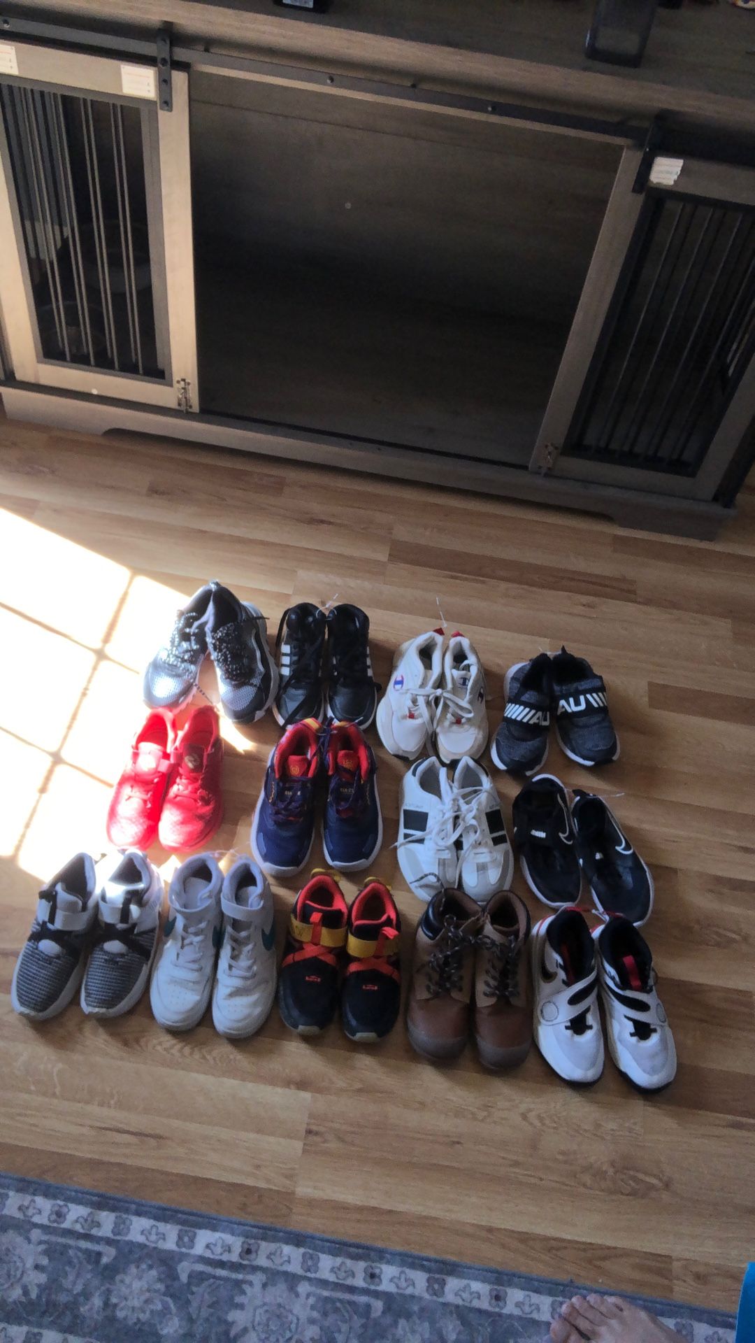 Nike, Under Armor, Adidas, Size 2.5-4 Kids Shoes