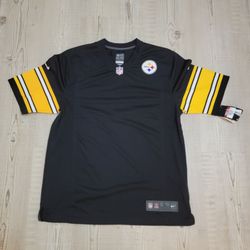 NWT NFL Pittsburgh Steelers Black and Yellow Short Sleeve Jersey Large Fan Wear